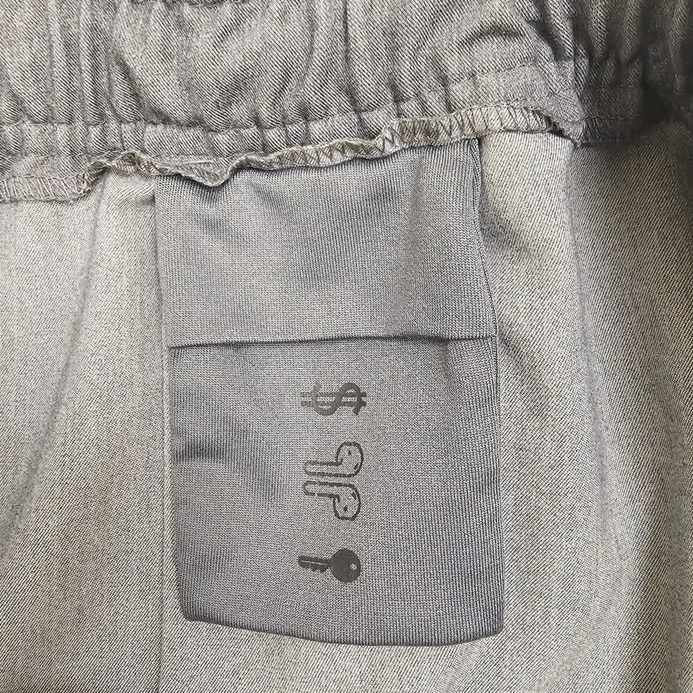 FIGS Men's Tansen Jogger Scrub Pants MXXSW2004 Graphite Gray Green Ties Size M